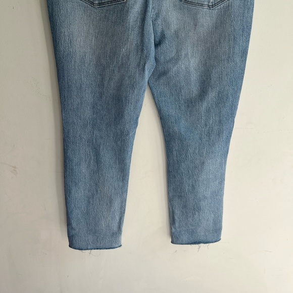MADEWELL The High-Rise Slim Crop Boyjean: Knee-Rip Edition Size 29 - Picture 6 of 7
